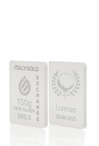 Reines Sport Silberbarren aus 100 g - Geschenk-Ideen Sport - IGE Gold